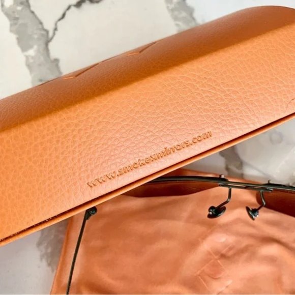 Smoke x Mirrors Brown Aviator Browline Lightweight Beta Titanium Sunglasses main image 9